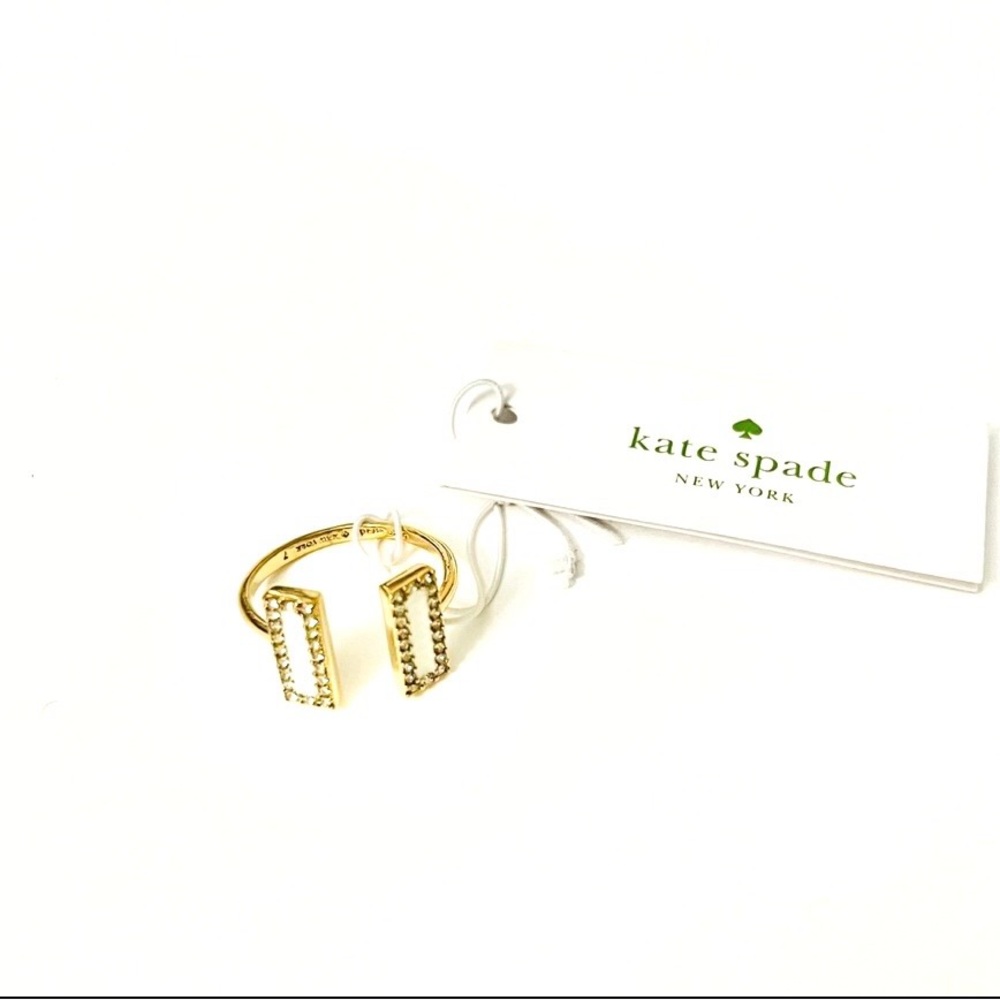 Kate Spade raising the bar white ring